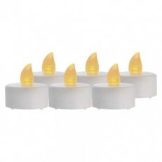 LED dekorace čajová svíčka bílá, CR2032, vnitřní, vintage, 6 ks EMOS DCCV11