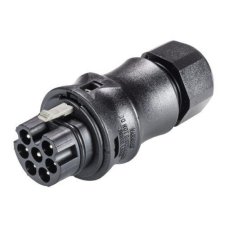 vidlice na kabel gesis RST, 7 pol, průchodky 6-10mm, šroubové připojení, černá