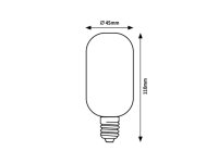 Fil.LED, E27 T45, 4W, 250lm,3000K, amber RABALUX 79008