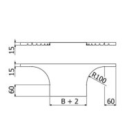 Víko T-kusu LIGHT LINEAR+ VTLL-1B (R100) 200 ''ŽZ'' ARKYS ARB-12830106