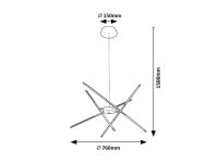 HENLI LED 30W IP20 černá 3000K 1400lm RABALUX 72237