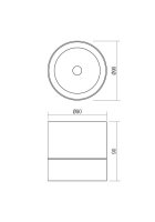 Nástěnné svítidlo SHAFT AP LED 12W IP65 SWH 3000K REDO 90626