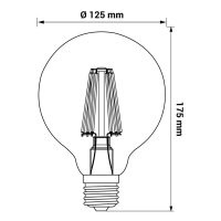 ORO-E27-G125-FL-AMBER-6W-WW