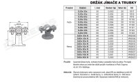 Držák jímače a trubky-bílá DJDe 60b FeZn+plast TREMIS V1123