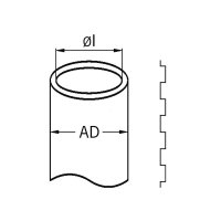 Ochranná hadice polyamidová PA 12, černá, průměr 34,5mm AGRO 0258.232.029