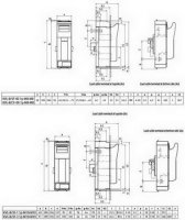 Pojistkový odpínač KVL-B/SF-3 1p M10-M10 630A 690VAC/440VDC NH2-3 ETI 001690933