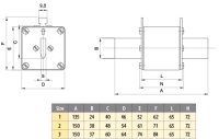 Nožová pojistka M2 UQ02 aR 350A/690V ETI 004744222