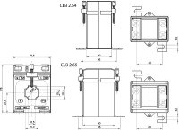 Měřící trafo 1425 CLB 2.64 100/5A 5VA 1 FS5 120% násuvné, 20x10, d20