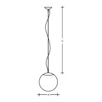 Závěsné LED svítidlo Polaris ZK 600mm 46,4W 3000K nerez LUCIS ZK.P1.600.83