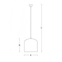 Závěsné LED svítidlo Juno 280mm 14,1W 3000K 1770lm lososová LUCIS ZK.K1.J2.02