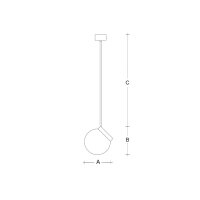 Závěsné svítidlo Polaris ZTR 200mm 4,9W 4000K 653lm měď ZTR.L2.200.72M DALI2