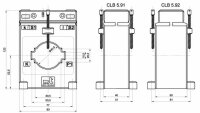 Měřící trafo CLB 5.91 600/1A 10VA 1 FS5 120% násuvné, otvor 50x10, 40x20, d40