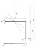 Stojací lampa PICAS LAMP LED 12W IP20 3000K SBK REDO 01-2695