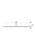 Nástěnné svítidlo ASTON AP 1x18W LED SWH REDO 01-3271