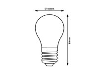 SMD LED, E27 G45, 5W, 500lm, 3000K RABALUX 79058