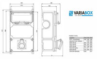 Zásuvková kombinace NG ENERGY VARIABOX SC 53 172 VB.12