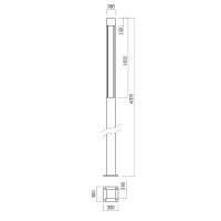 XDOMUS RESIDENTIAL LIGHT FITTING 4m 42W