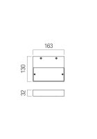 Nástěnné svítidlo APEX AP 18W IP20 SBK 3000K  REDO 01-3758