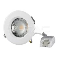 10W LED COB Downlight Round A++ 120Lm/W Warm White, VT-26101 V-TAC SKU1270