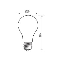 LED světelný zdroj XLED A60 7W-WW 29601 Kanlux