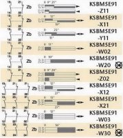 KSBM5E91W03 Koncový spínač kovový, multi