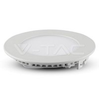 V-TAC 4855 6W LED Premium Panel Downlight - Round Natural White, VT-607