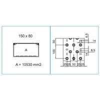 TA-N 150X80 G 01873 Podparapetní přístrojový kanál, 150x80 - šedá IBOCO B01873