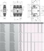 Pojistkový spodek PKI 00 2P00-2P00 1p S NH00 (000) ETI 004123018