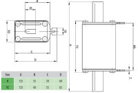 Nožová pojistka M0 DC gR 125A/1000V ETI 004110527