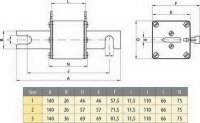 Nožová pojistka S2 UQU aR 110/315A/690V ETI 004334117