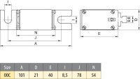 Nožová pojistka S00C UQ2 gR 80/40A/690V ETI 004721110