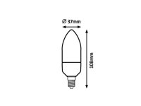 LED bulb LED E14 C37 8W 760lm 3000K 180° F Class RABALUX 1567