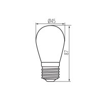 Světelný zdroj LED ST45 LED 0,5W E27-NW KANLUX 26046