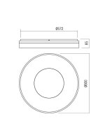 Stropní svítidlo MAYA PL LED RD 75W 3000K WH REDO 01-2003