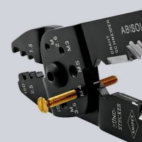 KNIPEX 9721215B kleště lisovací hobby na konektory bez izolace (Klauke K60)