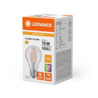 LEDVANCE LED CLASSIC A DIM CRI97 S 9.5W 927 Clear E27