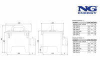 Přenosný rozváděč z tvrzené gumy NG ENERGY GC 53 2662.02