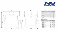 Přenosný rozváděč z tvrzené gumy NG ENERGY GC 53 405.01