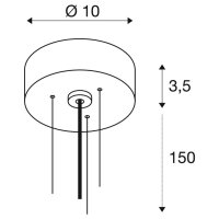 DECONA, Sada závěsných svítidel, Délka visutí 150cm, bílá SLV 1008588