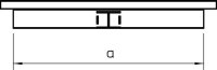 OBO LKM T60100FS Díl T s vrchním dílem 60x100mm Ocel pásově zinkováno