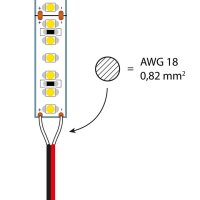 2-žilový vodič AWG 18, červená/černá MCLED ML-733.006.21.0