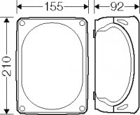 KF 1610 B Rozvodnice IP 67, UV Stabilní,