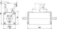 Nožová pojistka G2M UQ01 aR 200A/1500V ETI 004735155