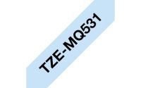 BROTHER TZe-MQ531 pastelová modrá / černá (12mm, 4m)
