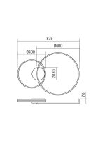 Stropní svítidlo ORBIT PL LED 60W CCT+TRIAC WH REDO 01-3305