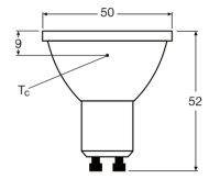 LEDVANCE LED PAR16 P 9.6W 827 GU10