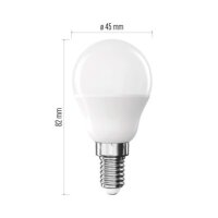 LED žárovka Classic Mini Globe E14 6,5 W (60 W) 806lm teplá bílá EMOS ZQ1E41