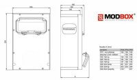 Zásuvková kombinace NG ENERGY MODBOX GC 31 270 MB.01