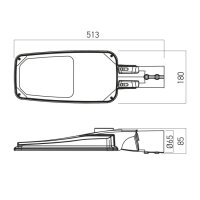 XSTREET LIGHT FITTING 30W/40W 100-277V A