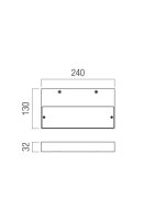 Nástěnné svítidlo APEX AP 24W IP20 SWH 3000K  REDO 01-3759